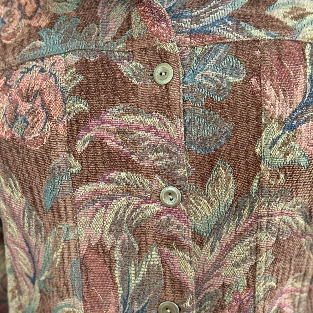 Chico’s Floral Button-Up Jacket size 16 (Chicos size 3) - Picture 6 of 10